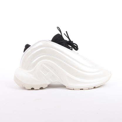 Diesel White S-D-Runner-Slip-on sneakers with Oval D instep, Size 36 EU