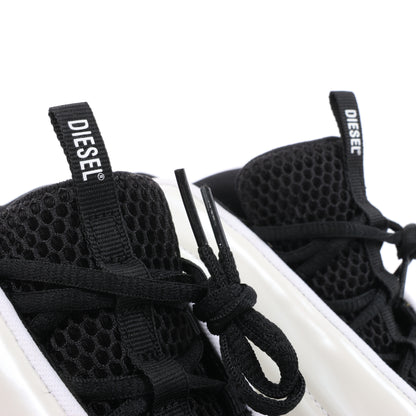 Diesel White S-D-Runner-Slip-on sneakers with Oval D instep, Size 36 EU