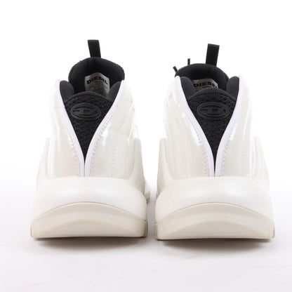 Diesel White S-D-Runner-Slip-on sneakers with Oval D instep, Size 36 EU