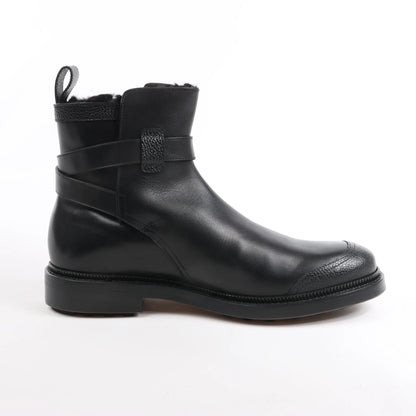 DIOR HOMME Leather Ankle Boots in Black 15HSU, Size 43 EU