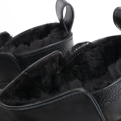 DIOR HOMME Leather Ankle Boots in Black 15HSU, Size 43 EU