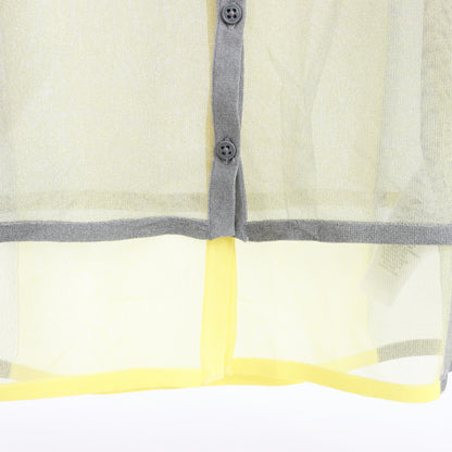 Diesel Langarmshirt mit Lurex-Detail in Gelb, Größe S