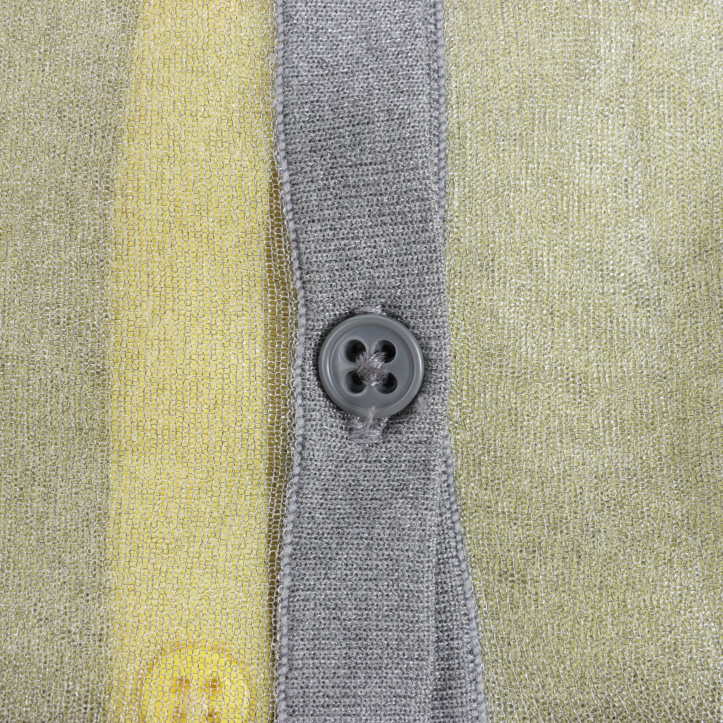 Diesel Langarmshirt mit Lurex-Detail in Gelb, Größe S