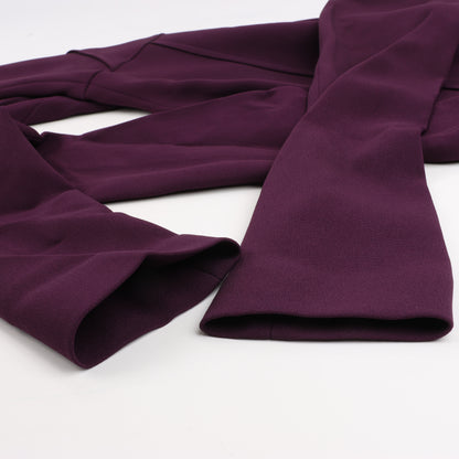 Roland Mouret – Figurbetontes Midikleid mit tiefem V-Ausschnitt in Pflaume – EU 34