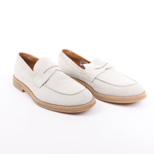 ELEVENTY Wildleder-Loafer in Hellgrau, Seite 44 EU