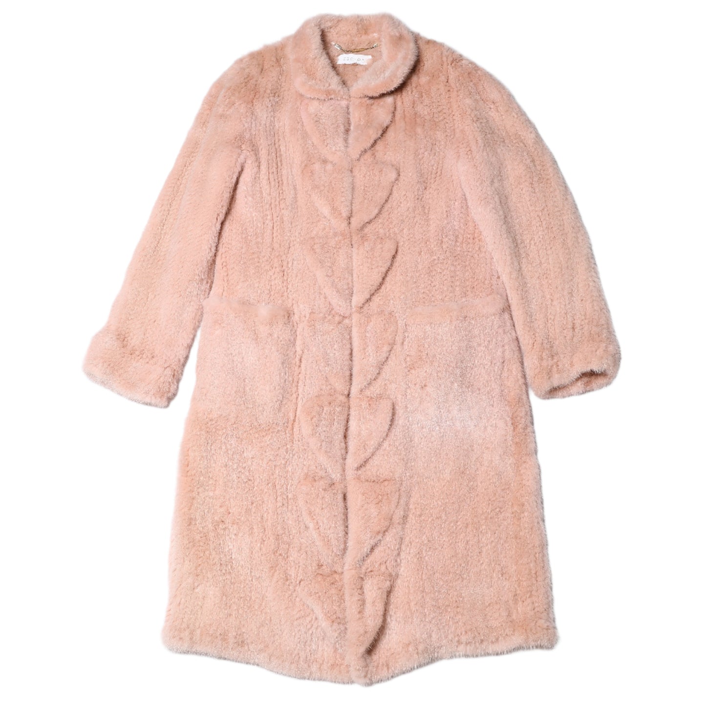 Escada Rosa Nerzpelzmantel, Größe 38