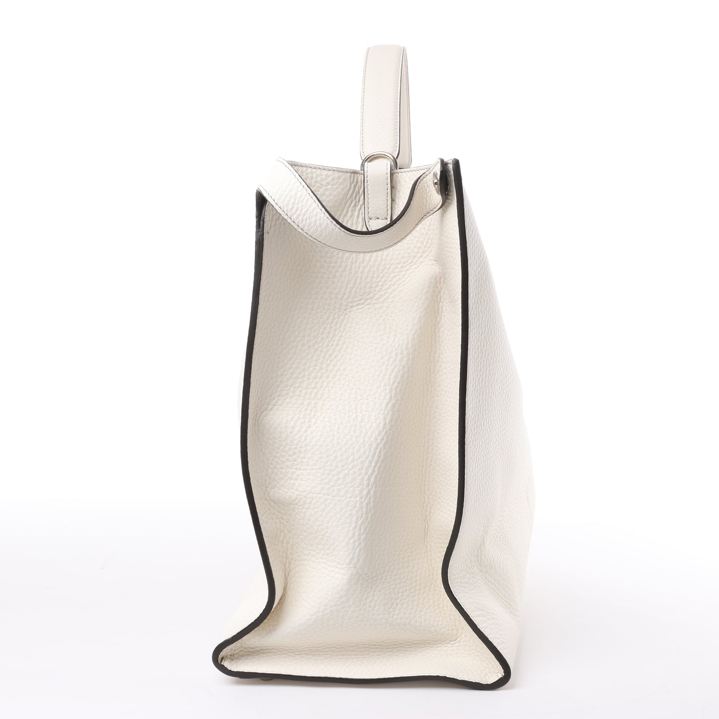 Fendi Peek-a-boo X-light Lederhandtasche in Weiß 7VA448