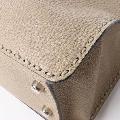 Fendi Peek-a-boo X-light ICU Co., Ltd. Lederhandtasche in Beige 7VA528