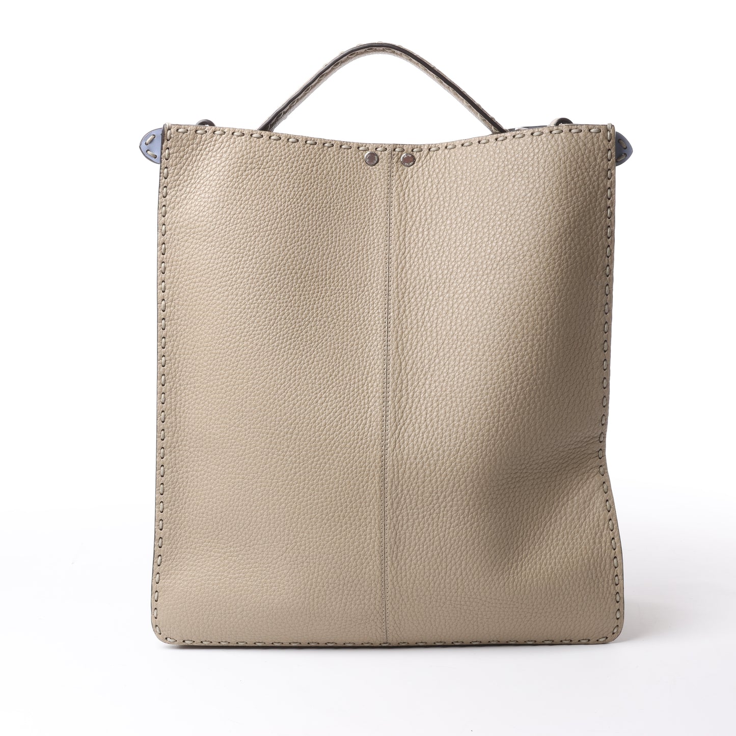 Fendi Peek-a-boo X-light ICU Co., Ltd. Lederhandtasche in Beige 7VA528