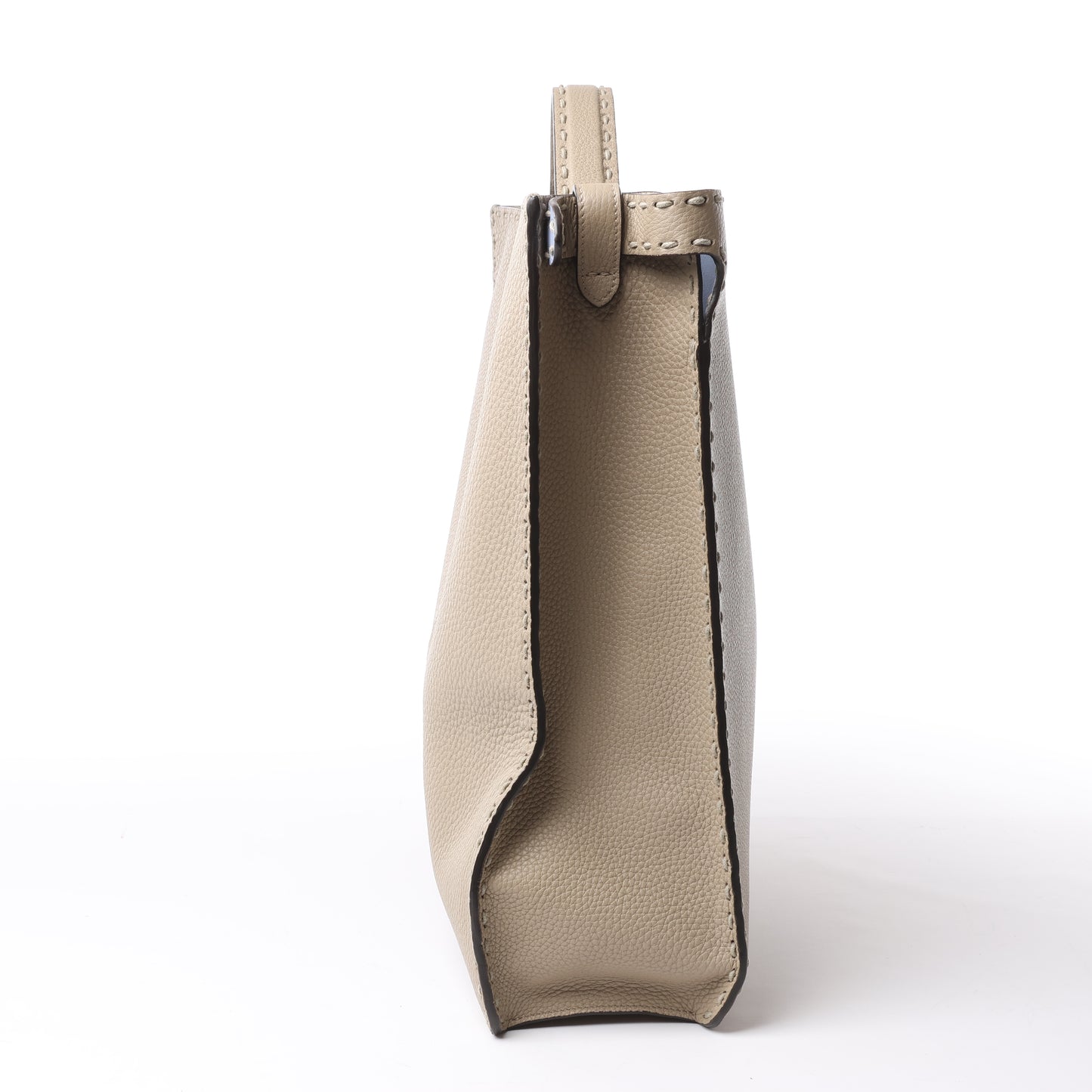 Fendi Peek-a-boo X-light ICU Co., Ltd. Lederhandtasche in Beige 7VA528