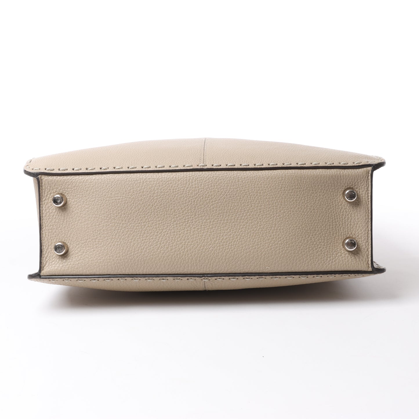 Fendi Peek-a-boo X-light ICU Co., Ltd. Lederhandtasche in Beige 7VA528