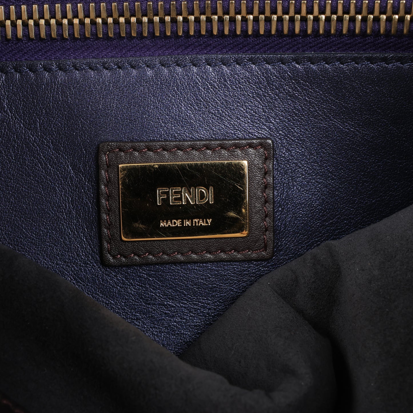 Fendi Peekaboo Large Leather 2way Handbag in Brown 8BN210