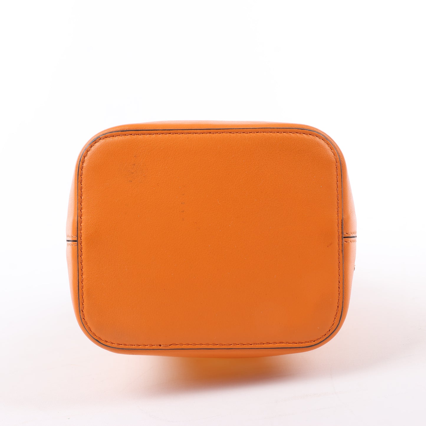 FENDI Mon Tresor Mini 2-Wege-Umhängetasche aus PVC und Leder in Orange 8BS010