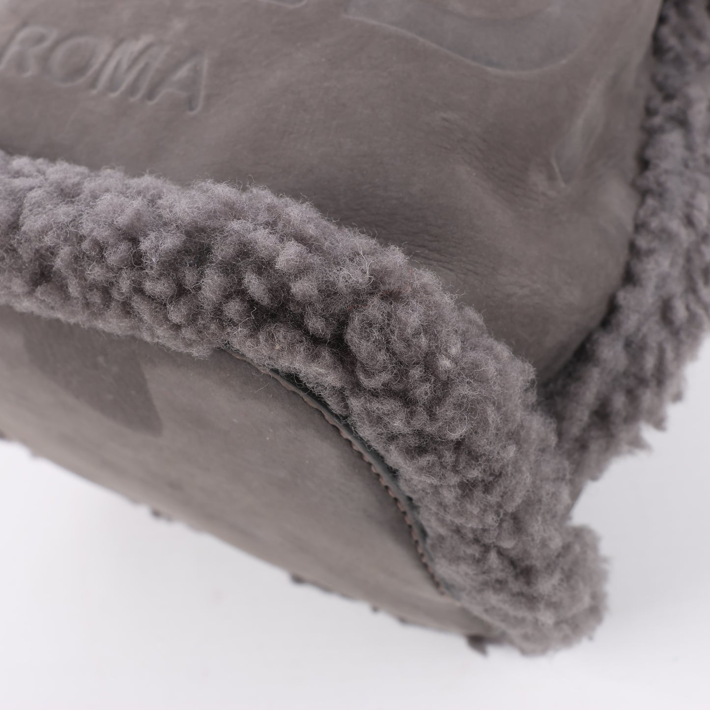 Fendi Mon Tresor Mini Mouton 2Way Umhängetasche in Grau 8BS010