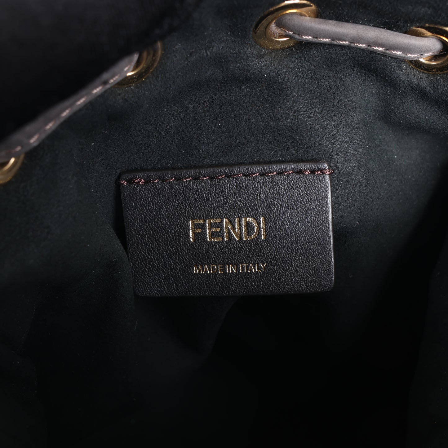 Fendi Mon Tresor Mini Mouton 2Way Umhängetasche in Grau 8BS010