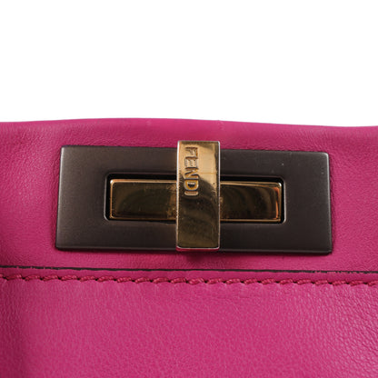 Fendi Peekaboo Regular Leather 2way Handbag in Pink 8BN290