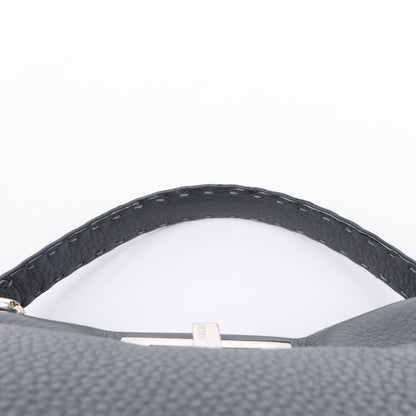 Fendi Peekaboo Regular Selleria Leder 2Way Handtasche in Grau 8BN226