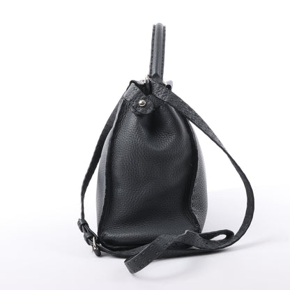 Fendi Peekaboo Regular Selleria Leder 2Way Handtasche in Grau 8BN226