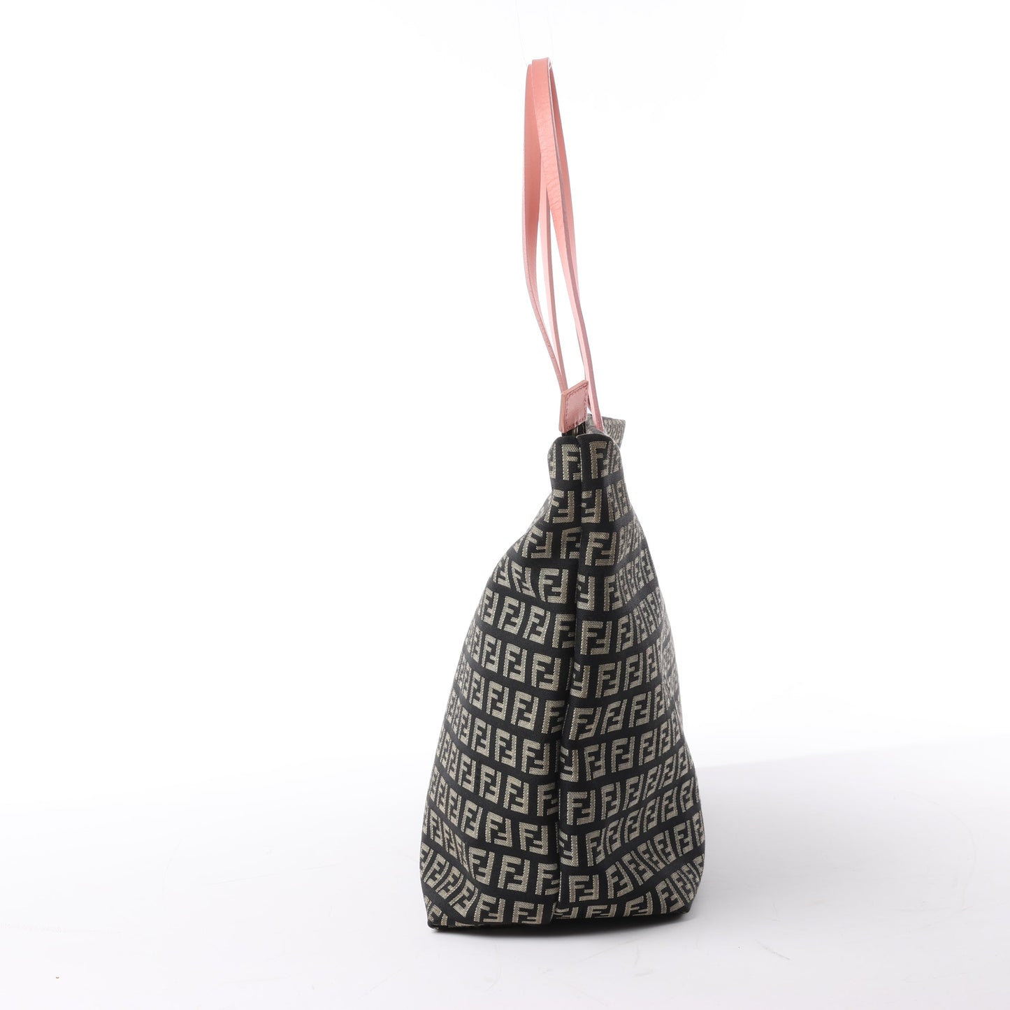 FENDI Zucchino Umhängetasche aus Canvas und Leder in Braun x Pink