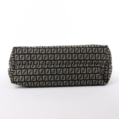 FENDI Zucchino Umhängetasche aus Canvas und Leder in Braun x Pink