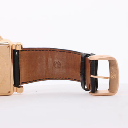 Franck Muller Conquistador Cortez 10000 H CC Leather x RS AT Silver-Face Watch