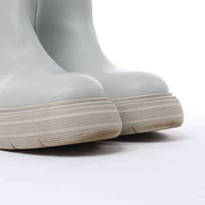 Bottines en cuir épais Marte de GIA BORGHINI, grises, pointure 39