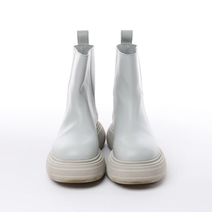 Bottines en cuir épais Marte de GIA BORGHINI, grises, pointure 39