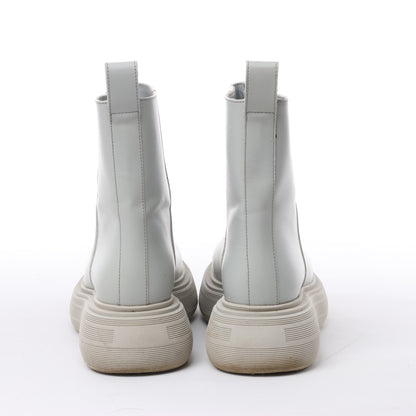 Bottines en cuir épais Marte de GIA BORGHINI, grises, pointure 39