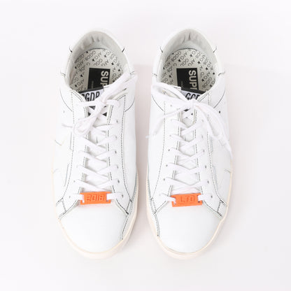 GOLDEN GOOSE Leather Sneakers in White SUPERSTAR, Size 40 EU
