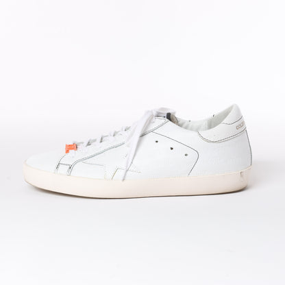 GOLDEN GOOSE Leather Sneakers in White SUPERSTAR, Size 40 EU