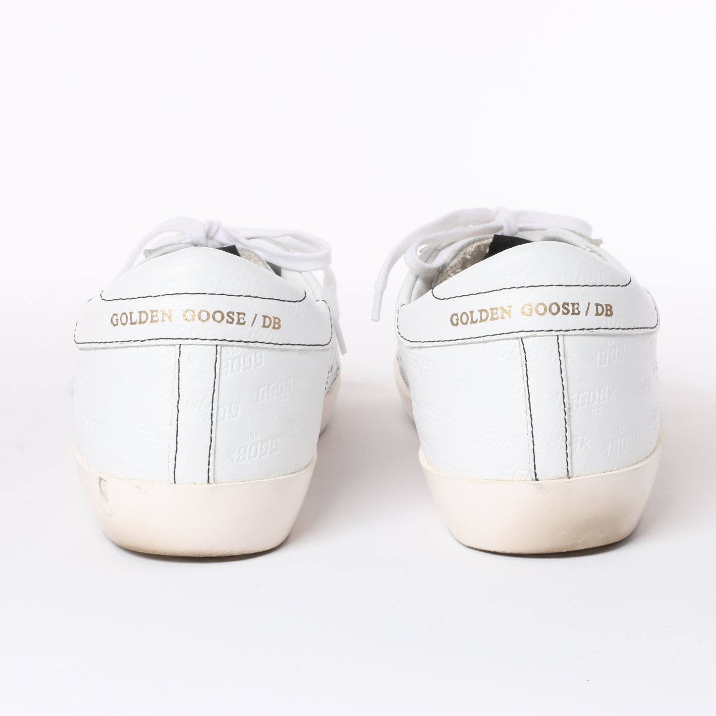 GOLDEN GOOSE Leather Sneakers in White SUPERSTAR, Size 40 EU