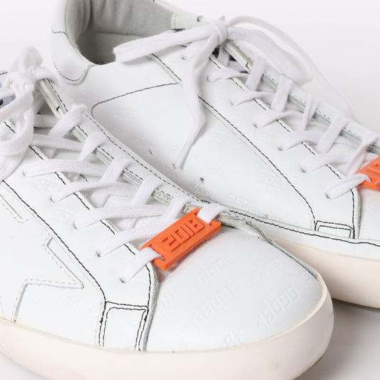 GOLDEN GOOSE Leather Sneakers in White SUPERSTAR, Size 40 EU
