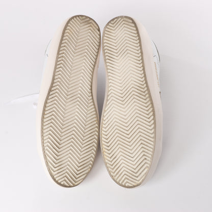 GOLDEN GOOSE Leather Sneakers in White SUPERSTAR, Size 40 EU