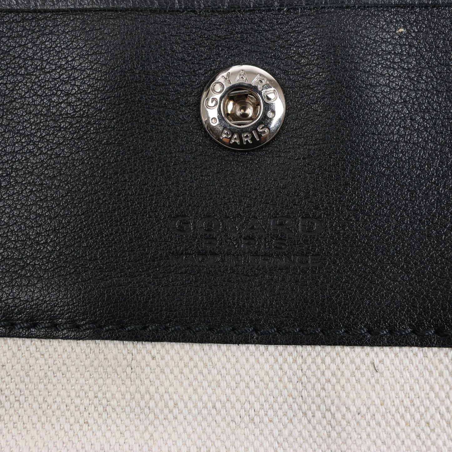 Goyard Saint Louis PM PVC & Leather Shoulder Bag in Black