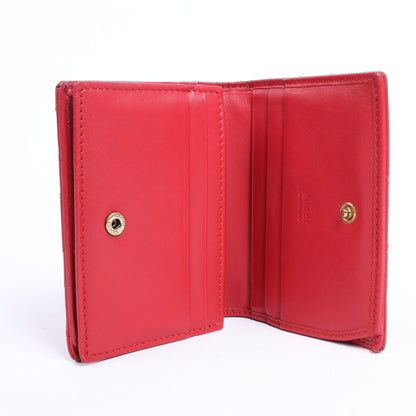 Gucci GG Marmont 466492 Kompakte Lederbrieftasche Rot