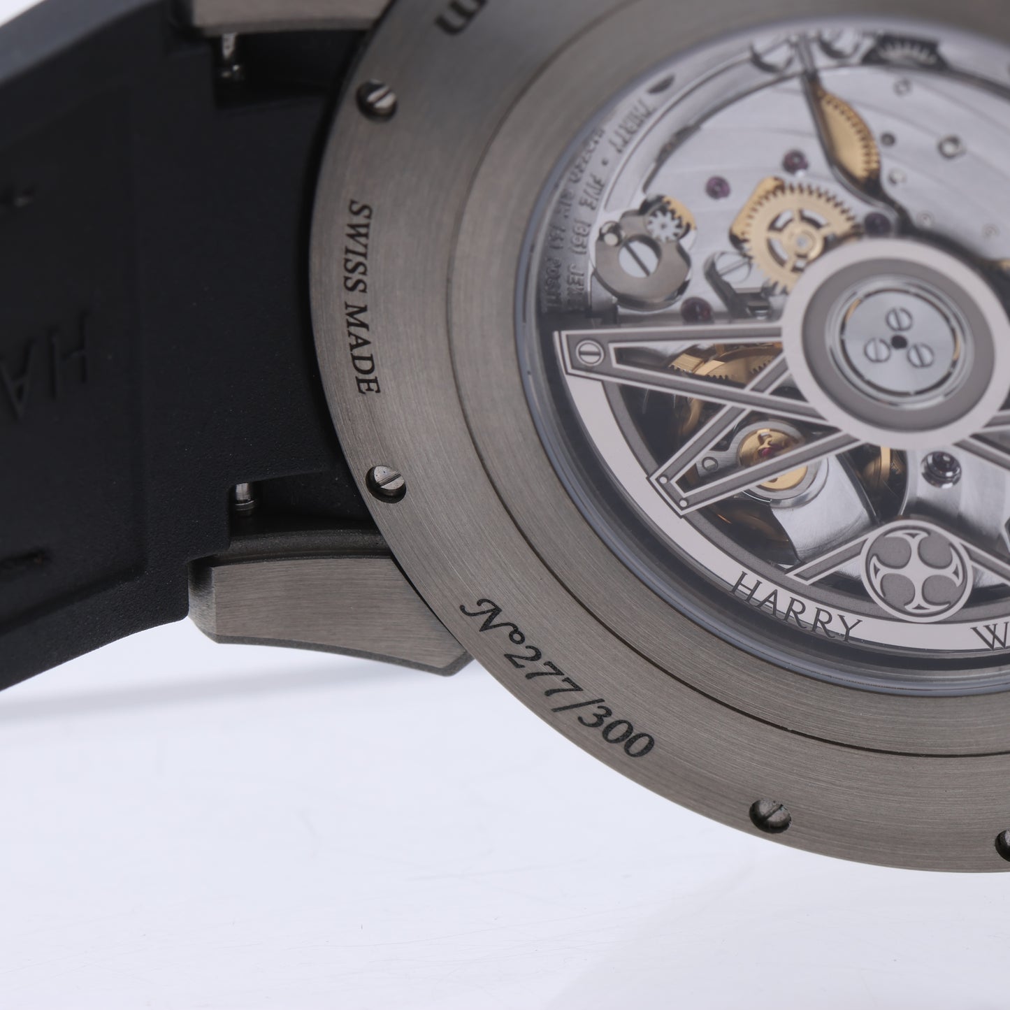 Harry Winston Project Z10 OCEABI42ZZ001 Crocodile leather x Zalium AT Skeleton Dial 42mm Watch