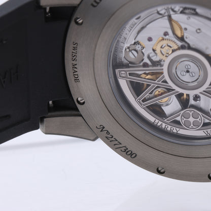 Harry Winston Project Z10 OCEABI42ZZ001 Crocodile leather x Zalium AT Skeleton Dial 42mm Watch