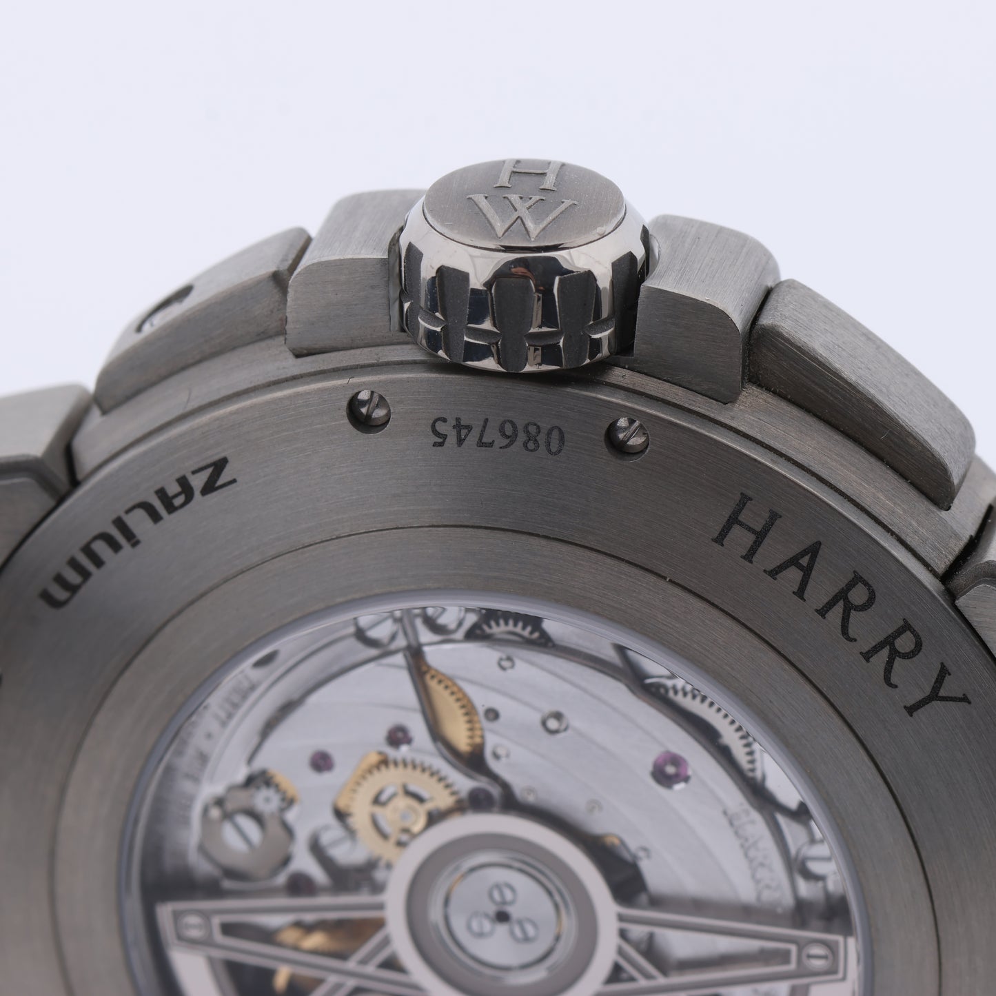 Harry Winston Project Z10 OCEABI42ZZ001 Crocodile leather x Zalium AT Skeleton Dial 42mm Watch
