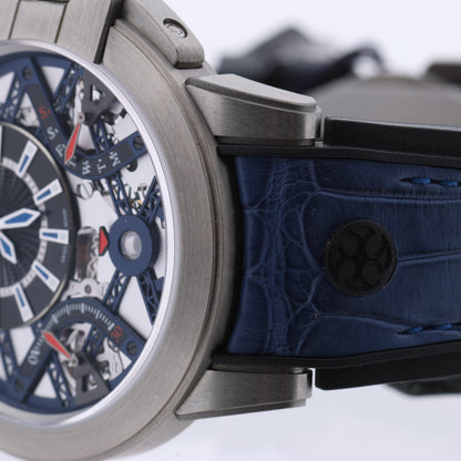 Harry Winston Project Z10 OCEABI42ZZ001 Krokodilleder x Zalium AT Skelett-Zifferblatt 42 mm Uhr