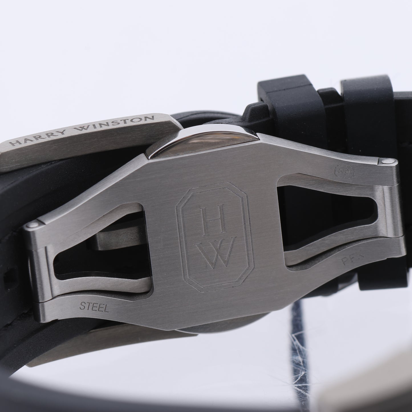 Harry Winston Project Z10 OCEABI42ZZ001 Crocodile leather x Zalium AT Skeleton Dial 42mm Watch