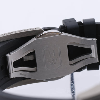 Harry Winston Project Z10 OCEABI42ZZ001 Krokodilleder x Zalium AT Skelett-Zifferblatt 42 mm Uhr