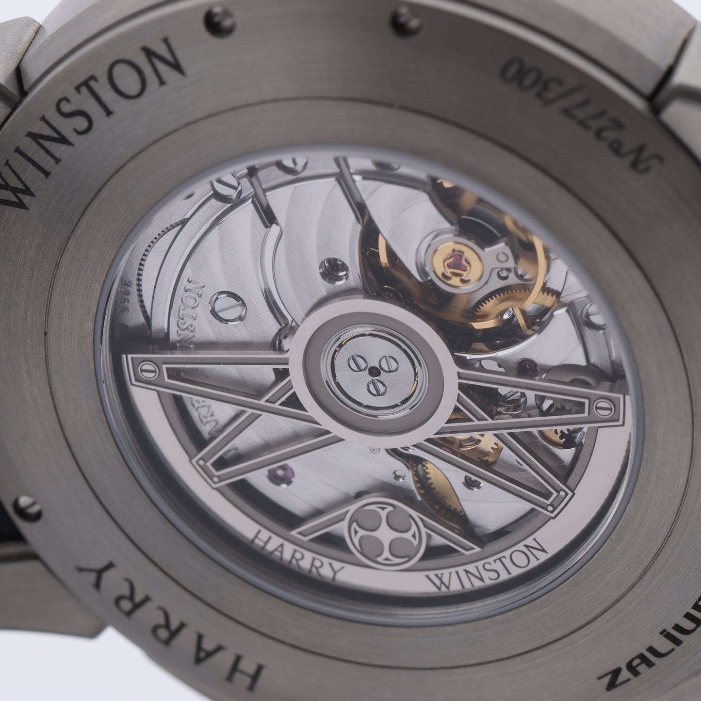 Harry Winston Project Z10 OCEABI42ZZ001 Crocodile leather x Zalium AT Skeleton Dial 42mm Watch
