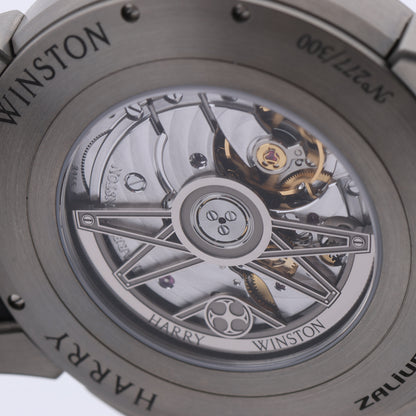 Harry Winston Project Z10 OCEABI42ZZ001 Crocodile leather x Zalium AT Skeleton Dial 42mm Watch