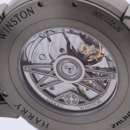 Harry Winston Project Z10 OCEABI42ZZ001 Krokodilleder x Zalium AT Skelett-Zifferblatt 42 mm Uhr