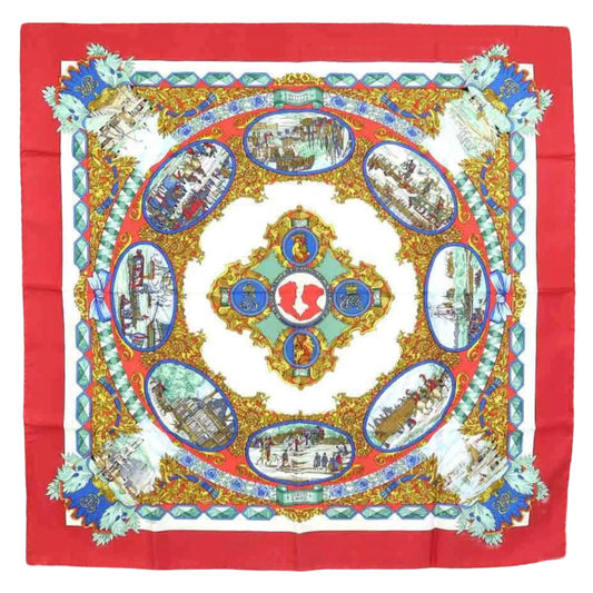 Hermès Carré 90 "L’ENTENTE CORDIALE" 100% Silk Scarf