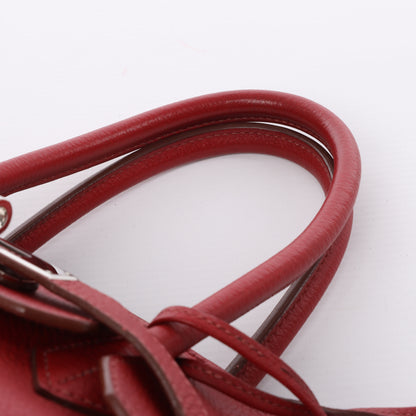 HERMES Birkin 35 Taurillon Clemence Rouge Garance Silberne Metallbeschläge □M: 2009