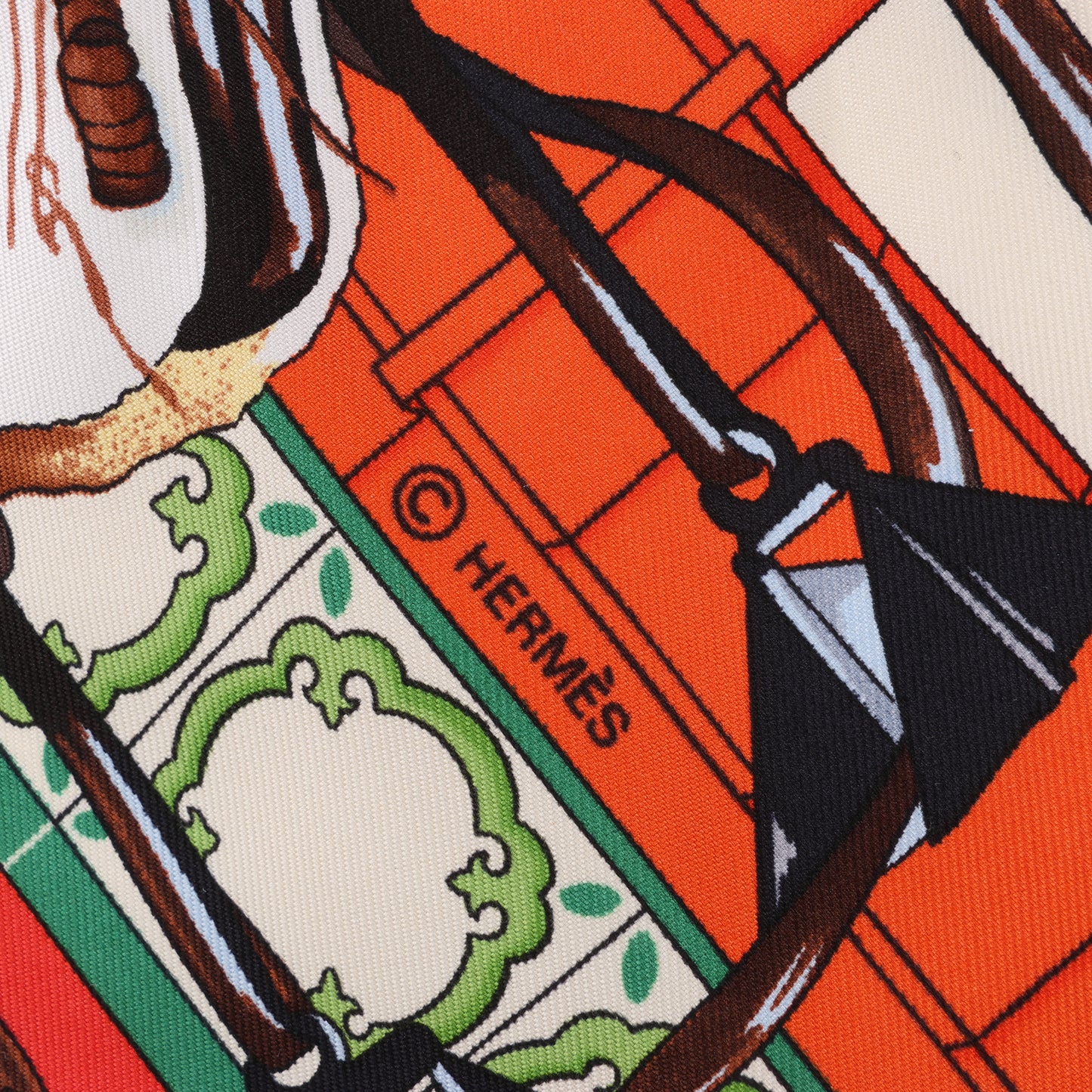 Hermès Carré  90 "Real Escuela Andaluza del Arte" 100% Silk Scarf in Red