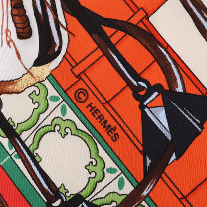 Hermès Carré  90 "Real Escuela Andaluza del Arte" 100% Silk Scarf in Red