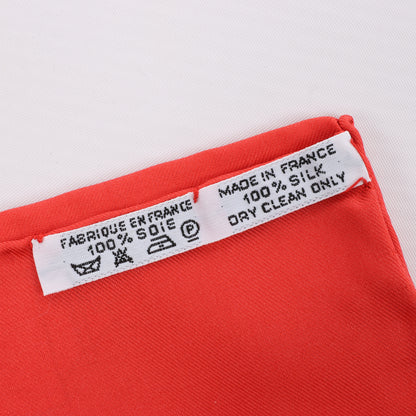Hermès Carré  90 "Real Escuela Andaluza del Arte" 100% Silk Scarf in Red