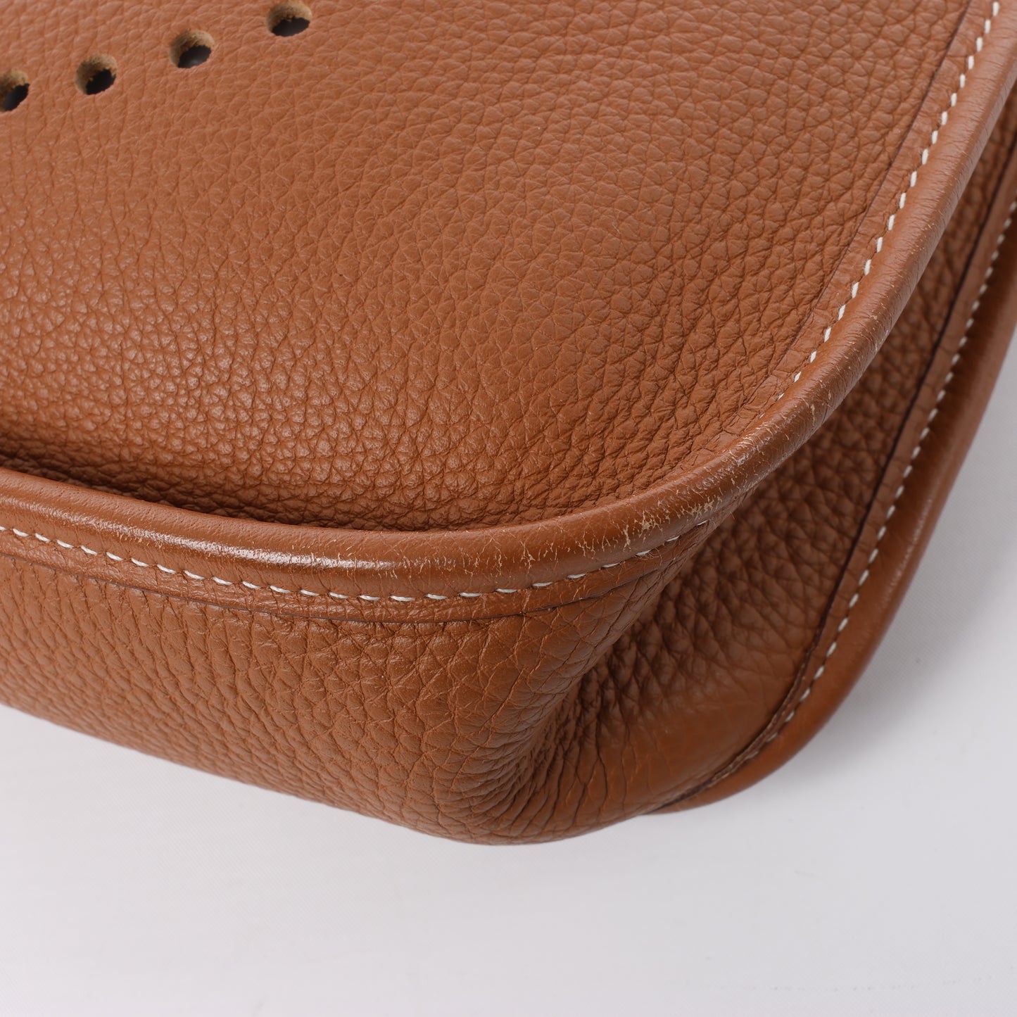 HERMES  Evelyne 1 29 PM Taurillon Clemence Gold Silver Metal Fittings Shoulder Bag □J: 2006